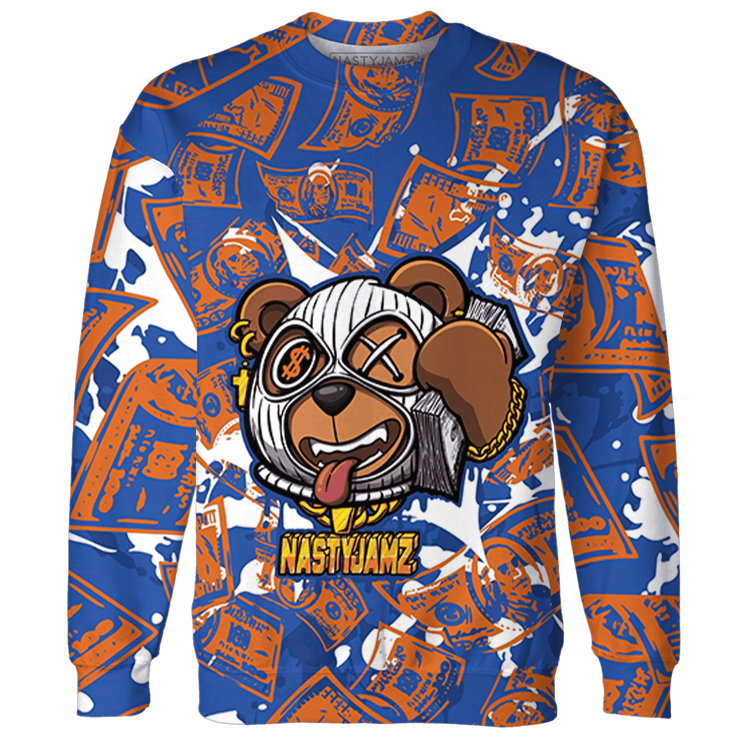 Dunk Low Knicks Sweatshirt Match Money Motive BER 3D All-Over Print - NastyJamz