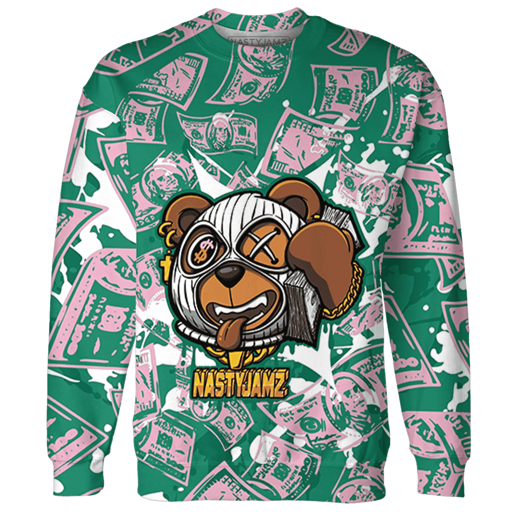Dunk-Pink-Malachite-Medium-Soft-Low-Sail-Sweatshirt-Match-Money-Motive-BER-3D