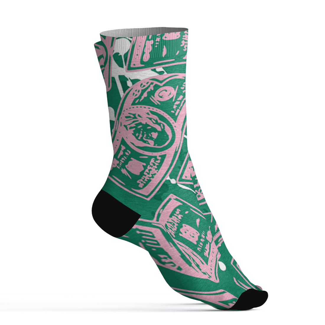 Dunk-Pink-Malachite-Medium-Soft-Low-Sail-Socks-Match-Money-Motive-BER-3D