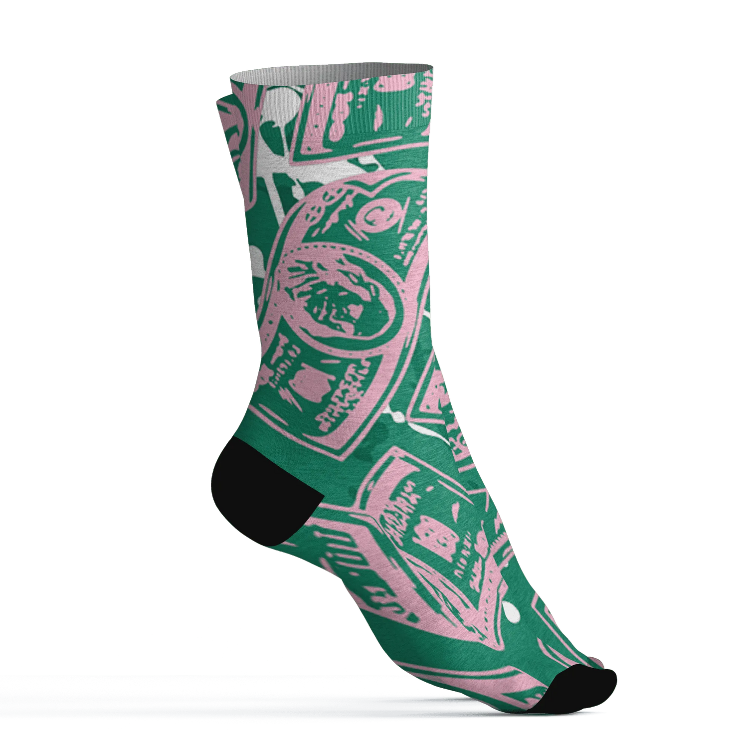 Dunk-Pink-Malachite-Medium-Soft-Low-Sail-Socks-Match-Money-Motive-BER-3D
