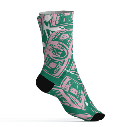 Dunk-Pink-Malachite-Medium-Soft-Low-Sail-Socks-Match-Money-Motive-BER-3D