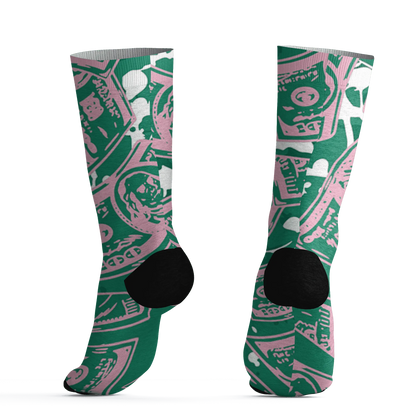 Dunk-Pink-Malachite-Medium-Soft-Low-Sail-Socks-Match-Money-Motive-BER-3D