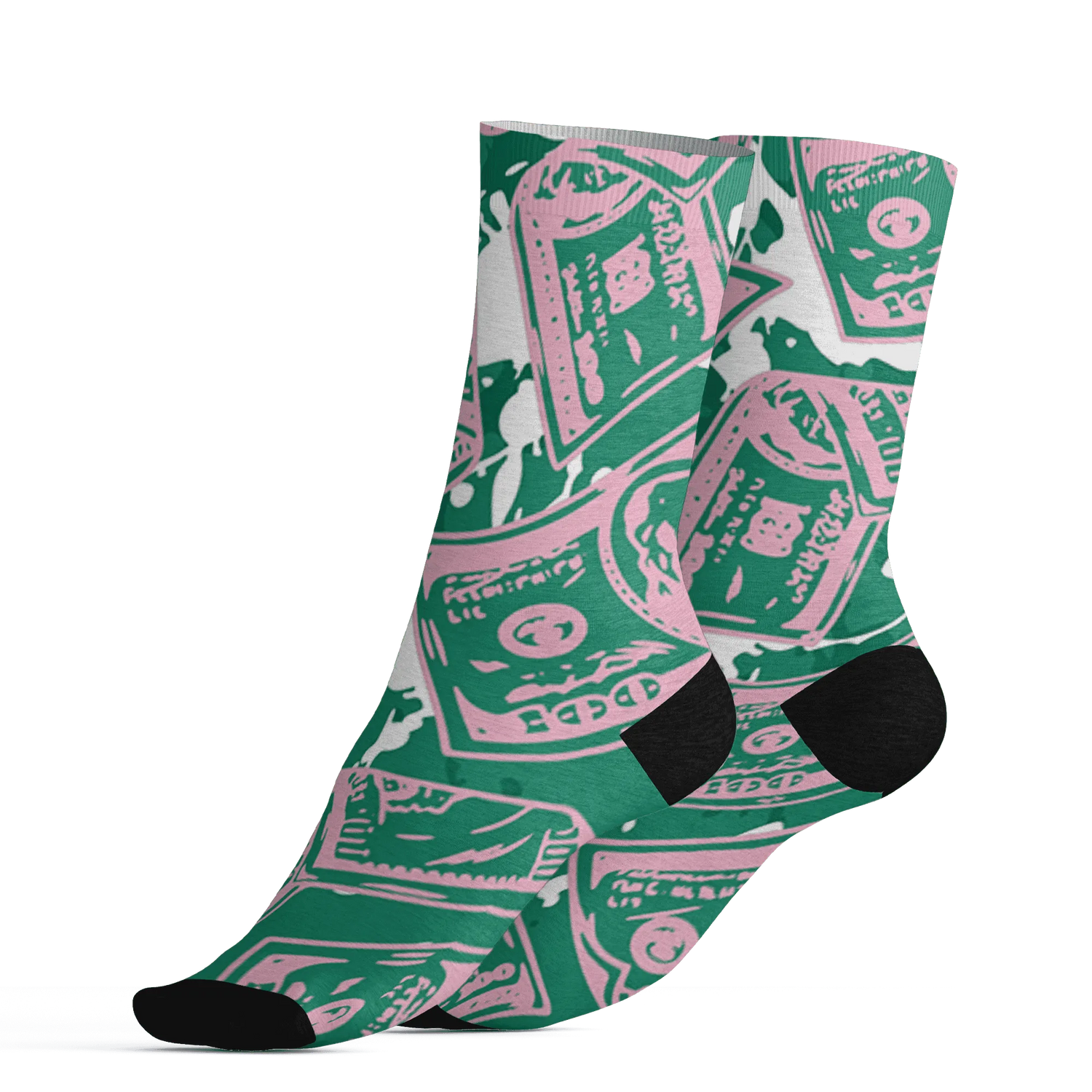 Dunk-Pink-Malachite-Medium-Soft-Low-Sail-Socks-Match-Money-Motive-BER-3D