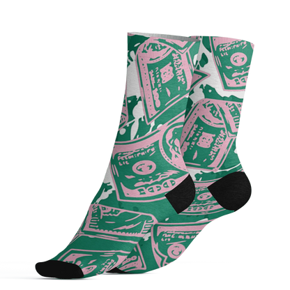 Dunk-Pink-Malachite-Medium-Soft-Low-Sail-Socks-Match-Money-Motive-BER-3D