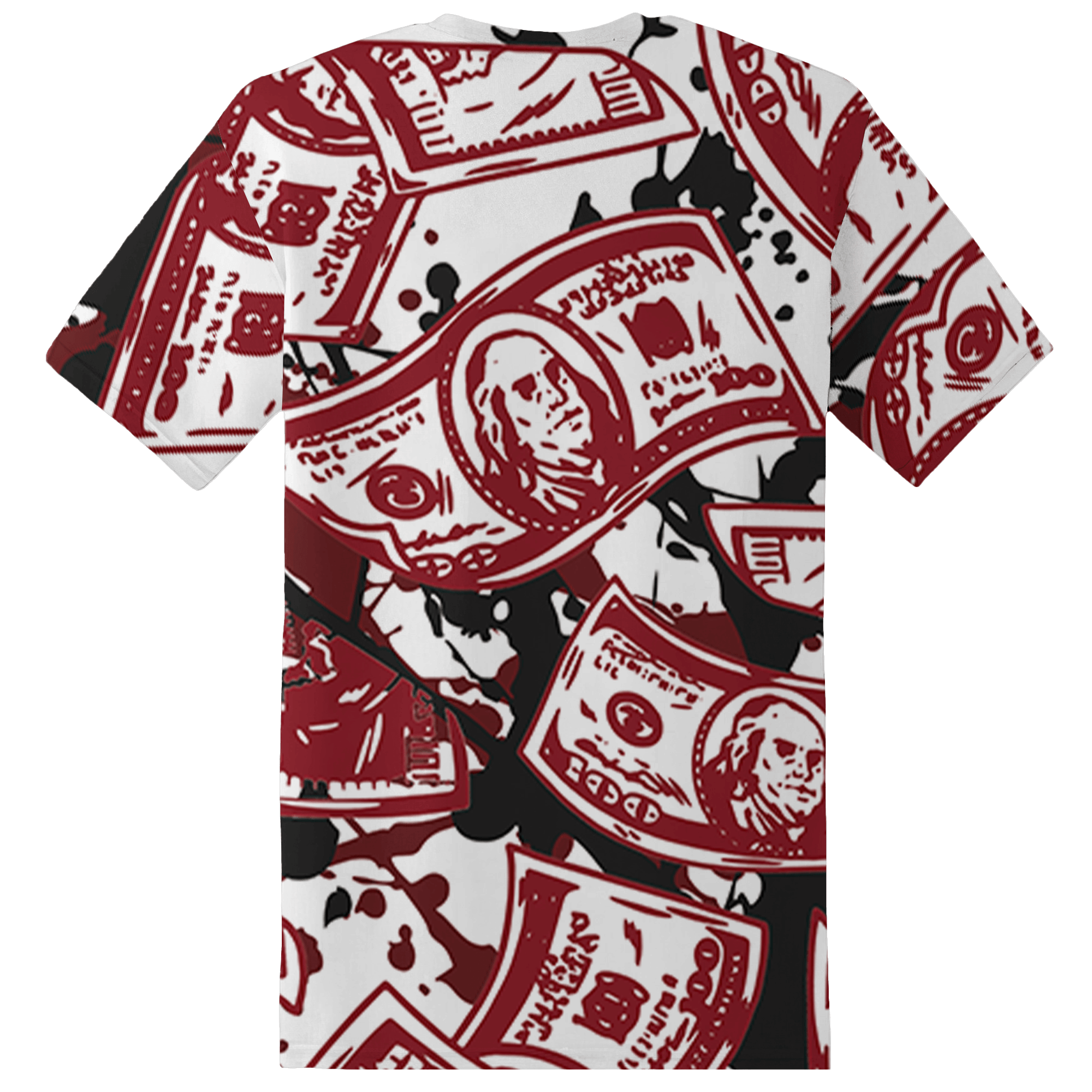 Cherry 12s T Shirt Match Money Motive BER 3D All-Over Print - NastyJamz