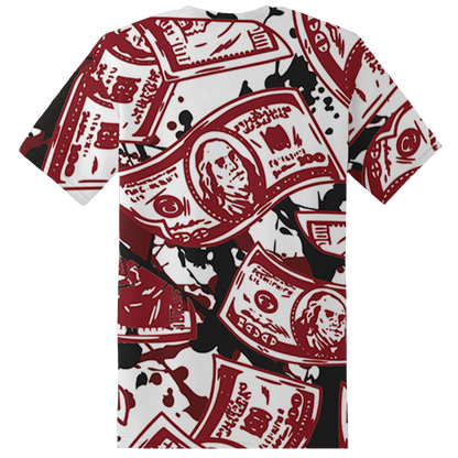 Cherry 12s T Shirt Match Money Motive BER 3D All-Over Print - NastyJamz