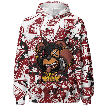 Cherry 12s Hoodie Match Money Motive BER 3D All-Over Print - NastyJamz