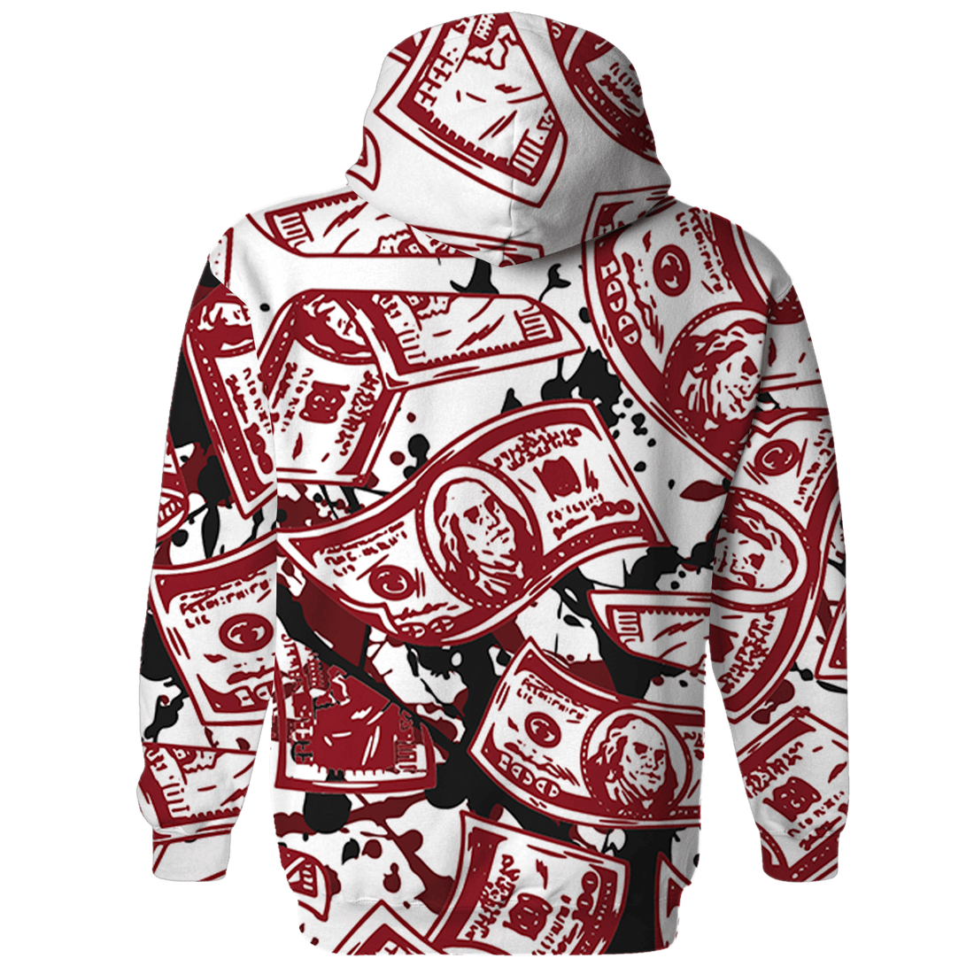 Cherry 12s Hoodie Match Money Motive BER 3D All-Over Print - NastyJamz
