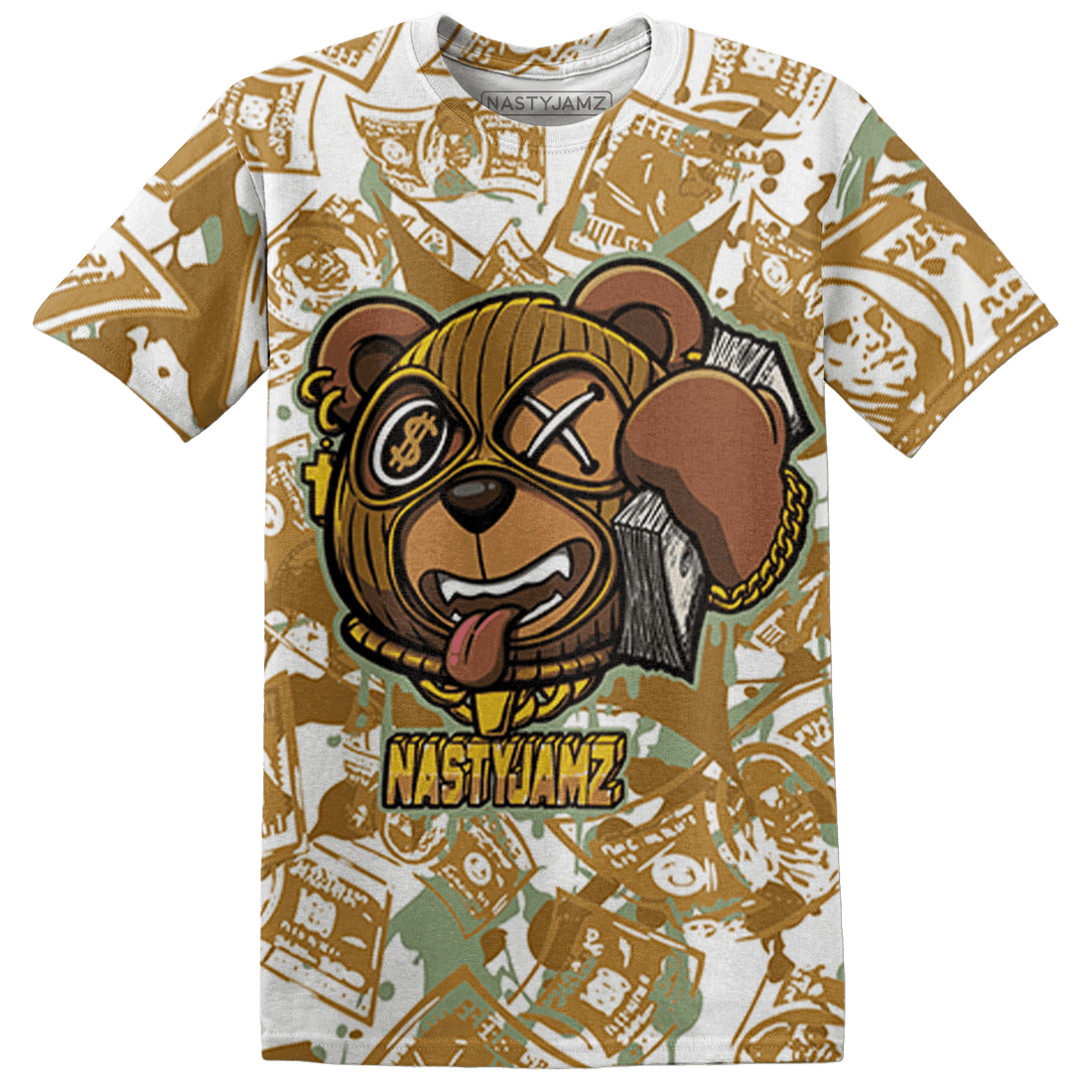 Wheat 13s T Shirt Match Money Motive BER 3D All-Over Print - NastyJamz