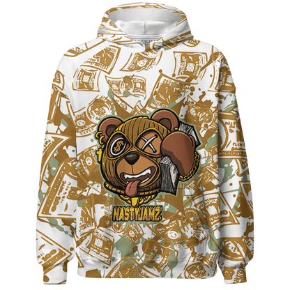 Wheat 13s Hoodie Match Money Motive BER 3D All-Over Print - NastyJamz