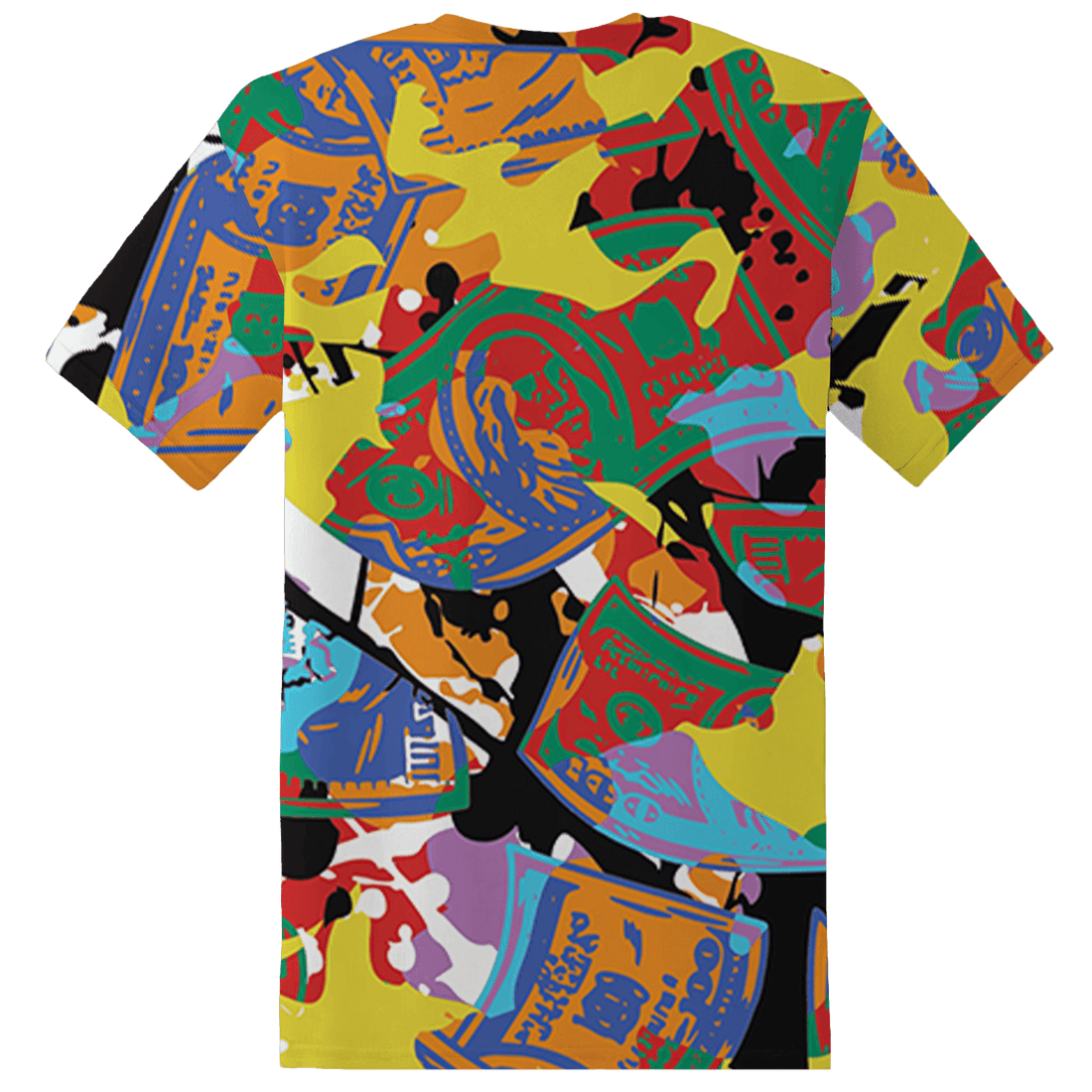 Mid GS Six Championships 1s T Shirt Match Money Motive BER 3D All-Over Print - NastyJamz