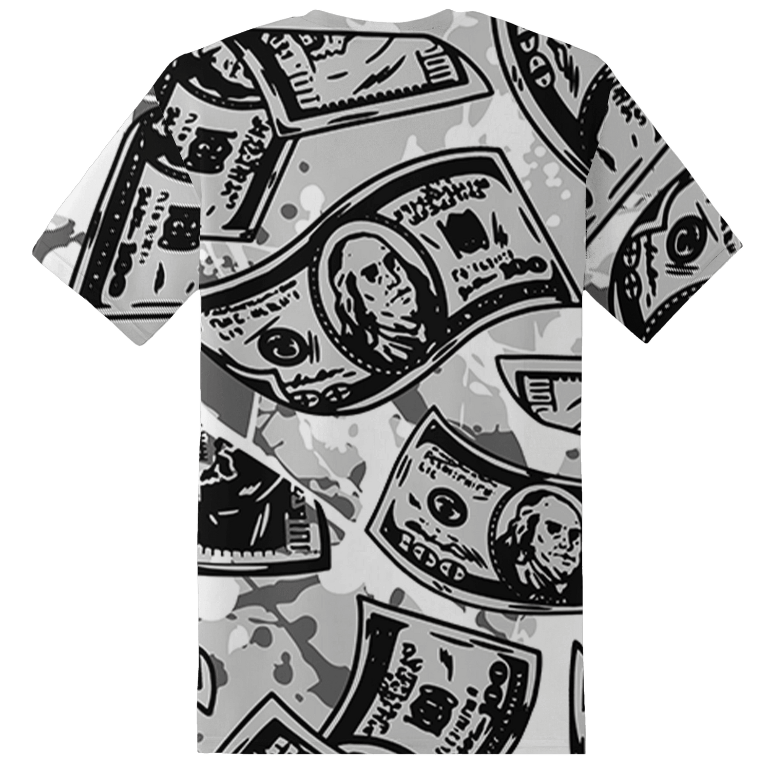 Retro High OG Black White 1s T Shirt Match Money Motive BER 3D All-Over Print - NastyJamz