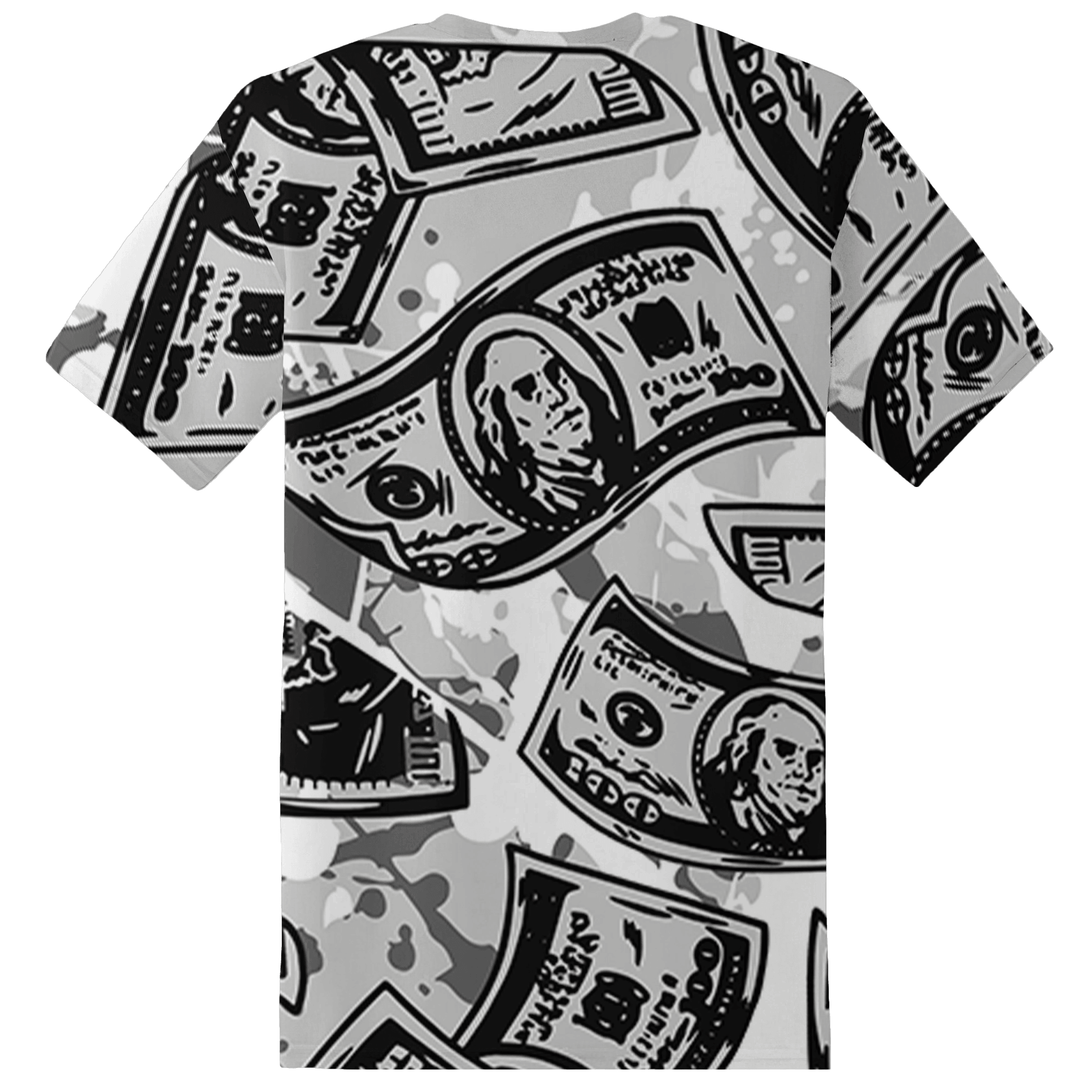 Retro High OG Black White 1s T Shirt Match Money Motive BER 3D All-Over Print - NastyJamz