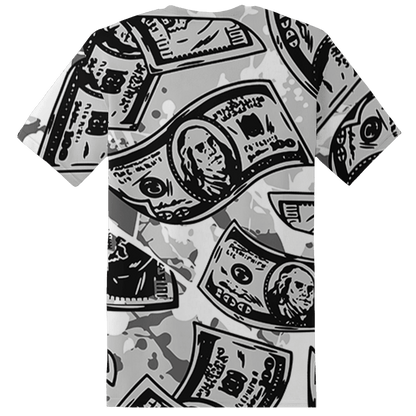 Retro High OG Black White 1s T Shirt Match Money Motive BER 3D All-Over Print - NastyJamz