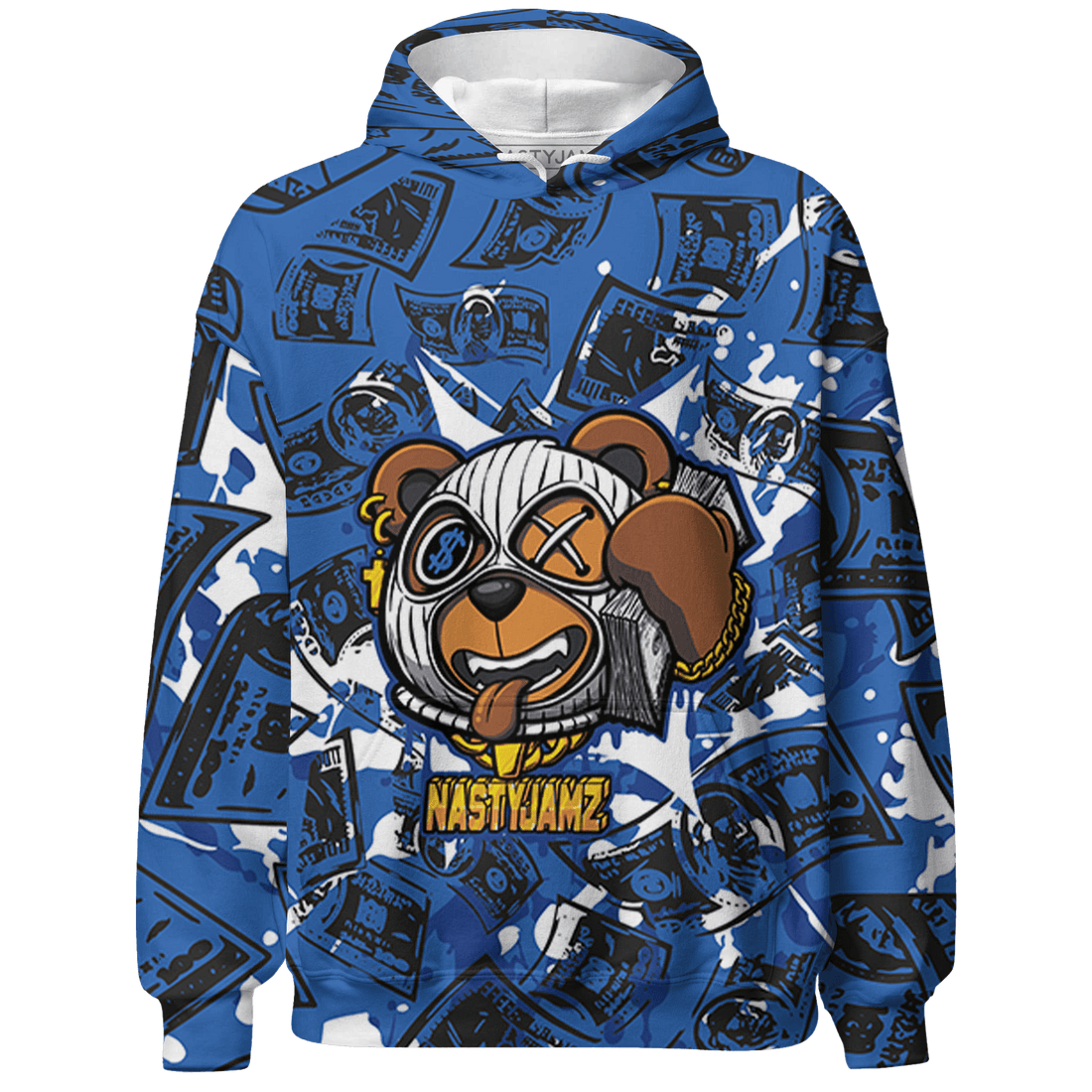 Royal Reimagined 1s Hoodie Match Money Motive BER 3D All-Over Print - NastyJamz