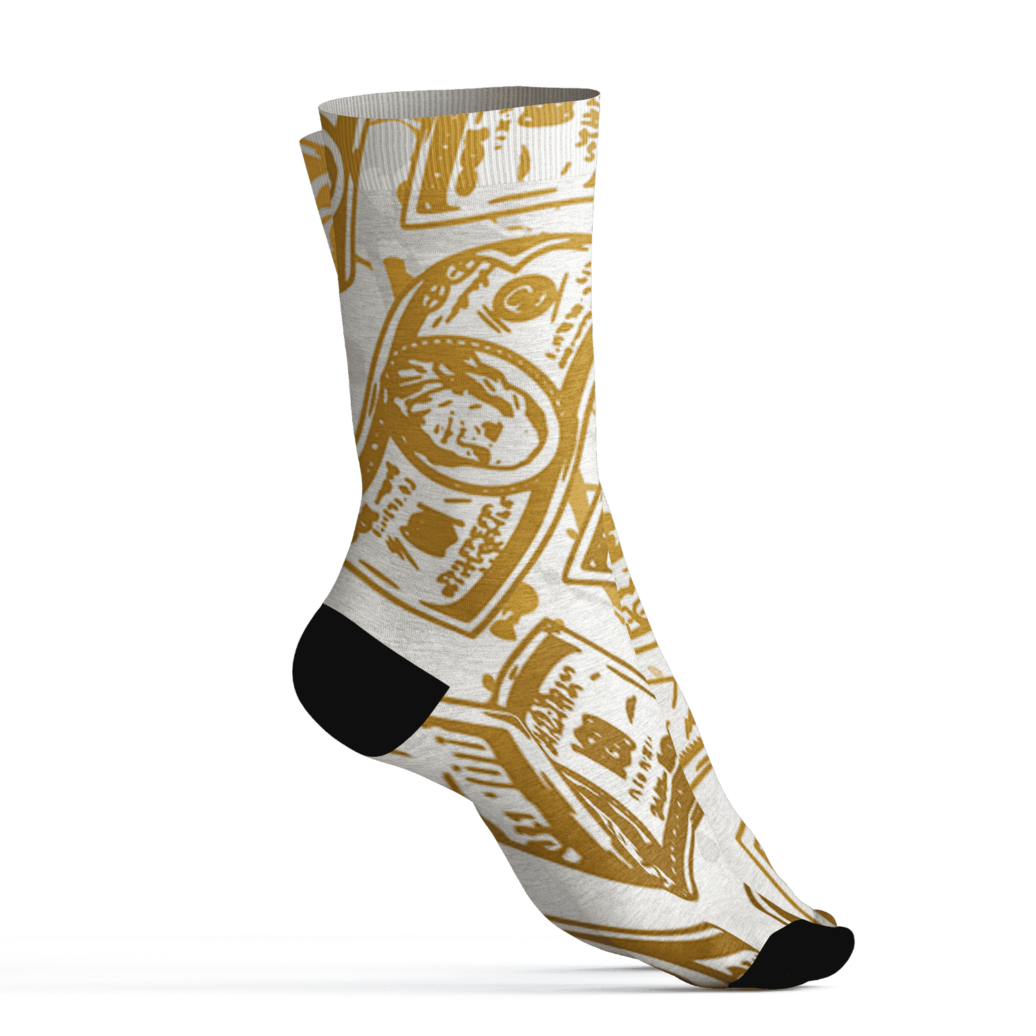 Sail 4s Socks Match Money Motive BER 3D All-Over Print - NastyJamz