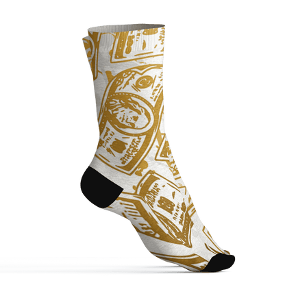 Sail 4s Socks Match Money Motive BER 3D All-Over Print - NastyJamz