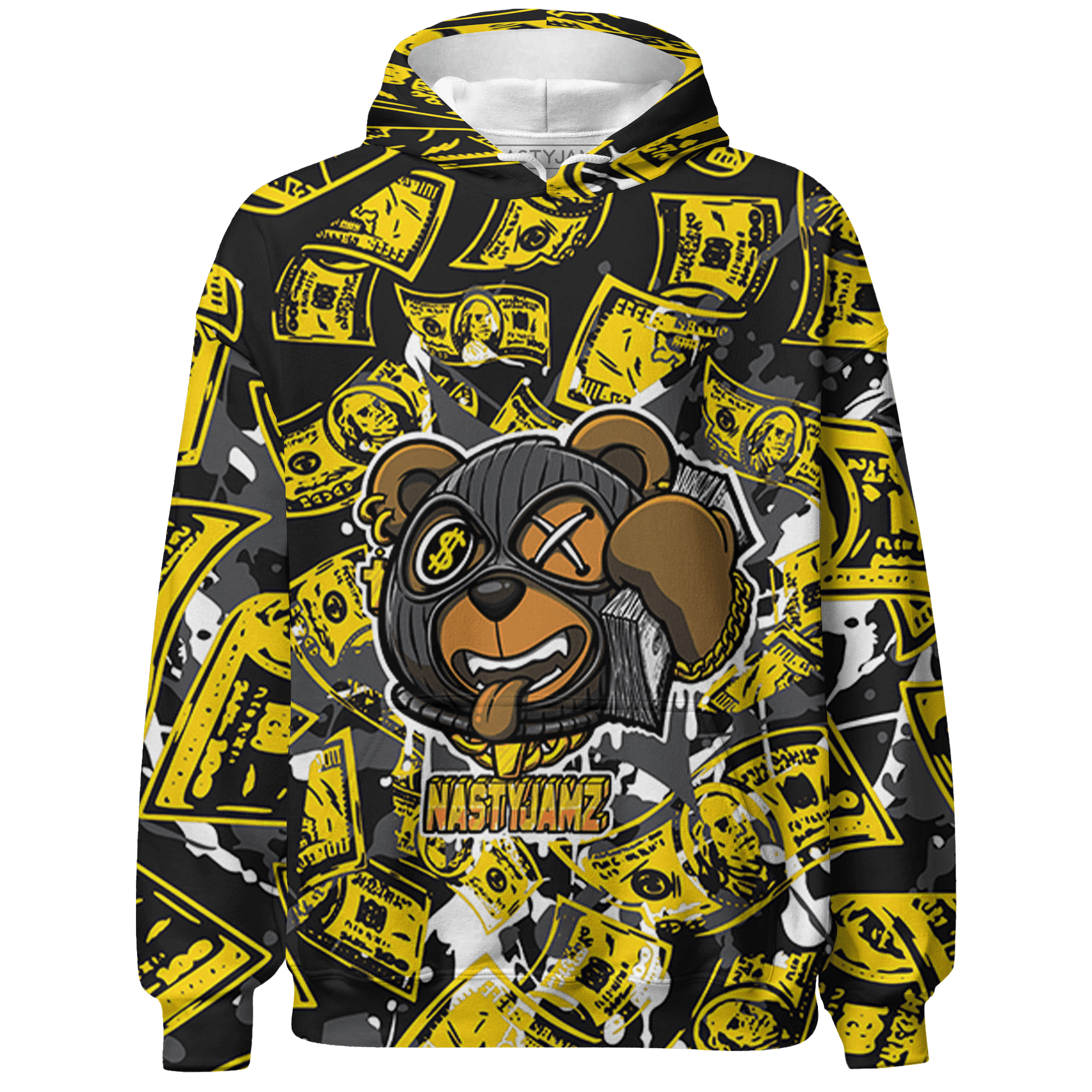 Thunder 4s Hoodie Match Money Motive BER 3D All-Over Print - NastyJamz