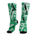 Lucky Green 5s Socks Match Money Motive BER 3D All-Over Print - NastyJamz