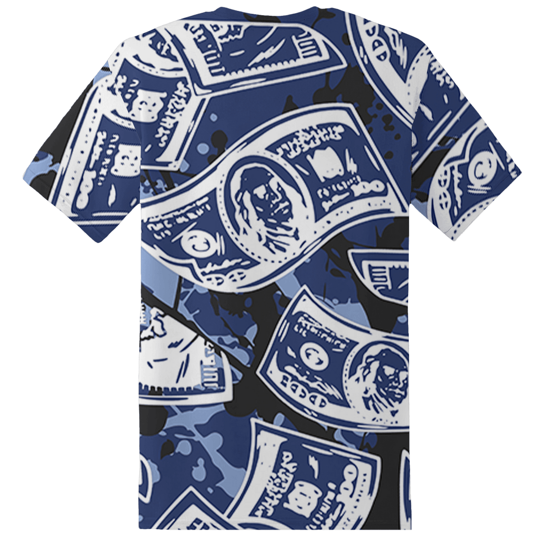 Midnight Navy 5s T Shirt Match Money Motive BER 3D All-Over Print - NastyJamz