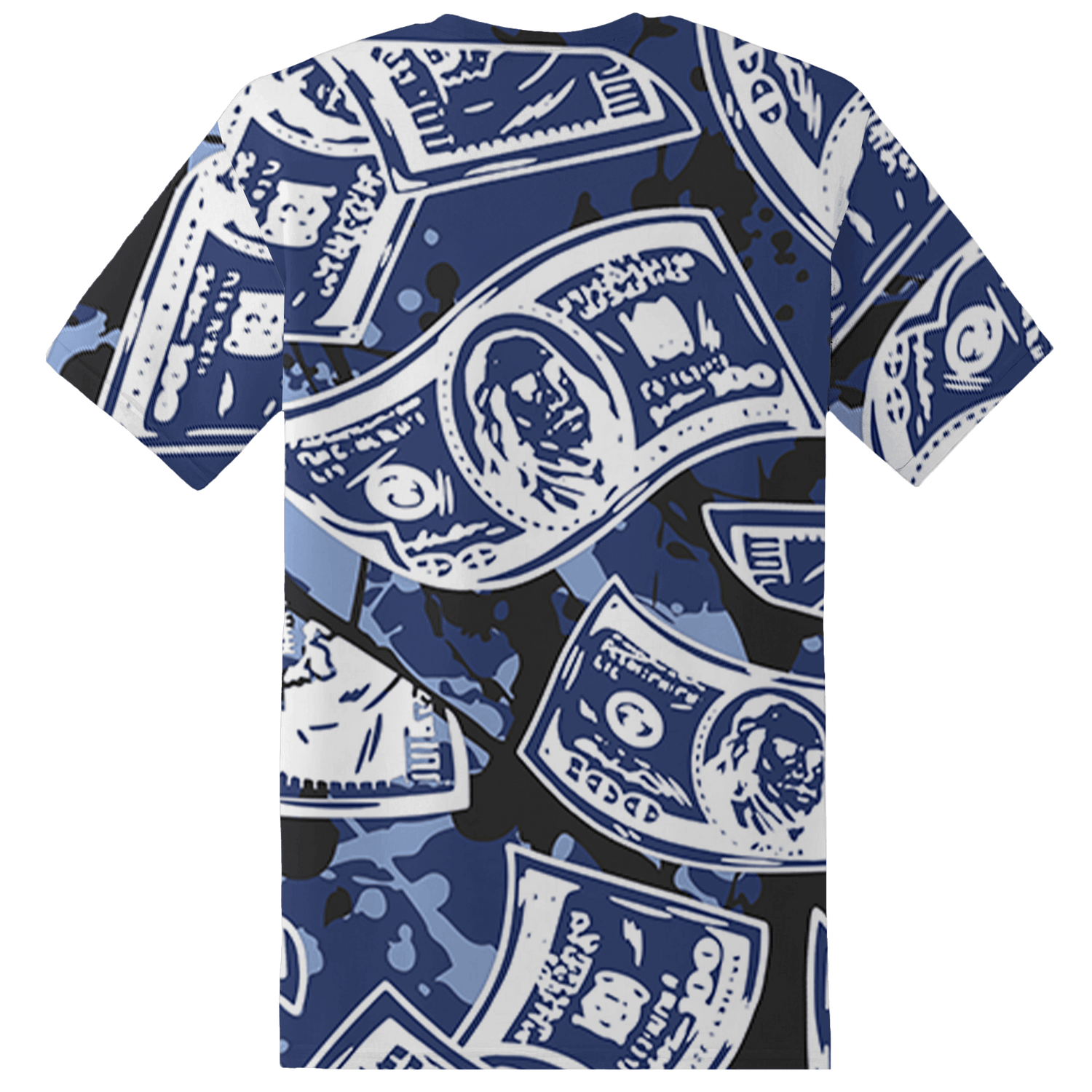Midnight Navy 5s T Shirt Match Money Motive BER 3D All-Over Print - NastyJamz