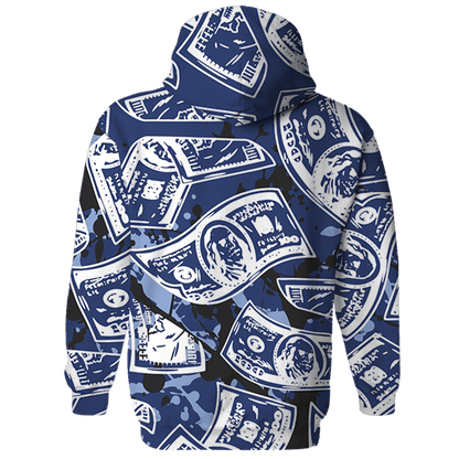 Midnight Navy 5s Hoodie Match Money Motive BER 3D All-Over Print - NastyJamz