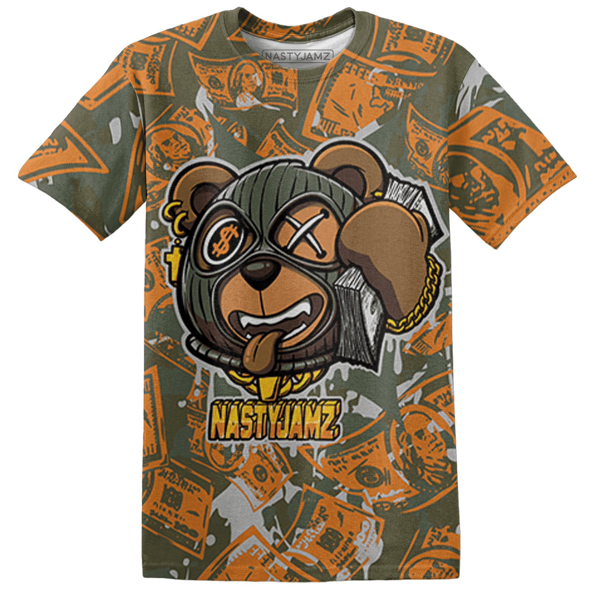Olive 5s T Shirt Match Money Motive BER 3D All-Over Print - NastyJamz