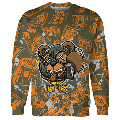 Olive 5s Sweatshirt Match Money Motive BER 3D All-Over Print - NastyJamz