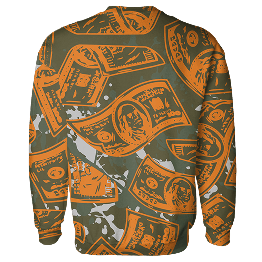 Olive 5s Sweatshirt Match Money Motive BER 3D All-Over Print - NastyJamz