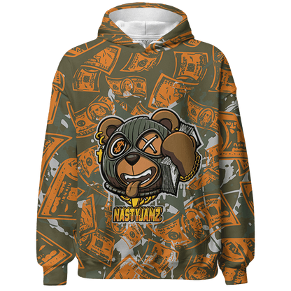 Olive 5s Hoodie Match Money Motive BER 3D All-Over Print - NastyJamz