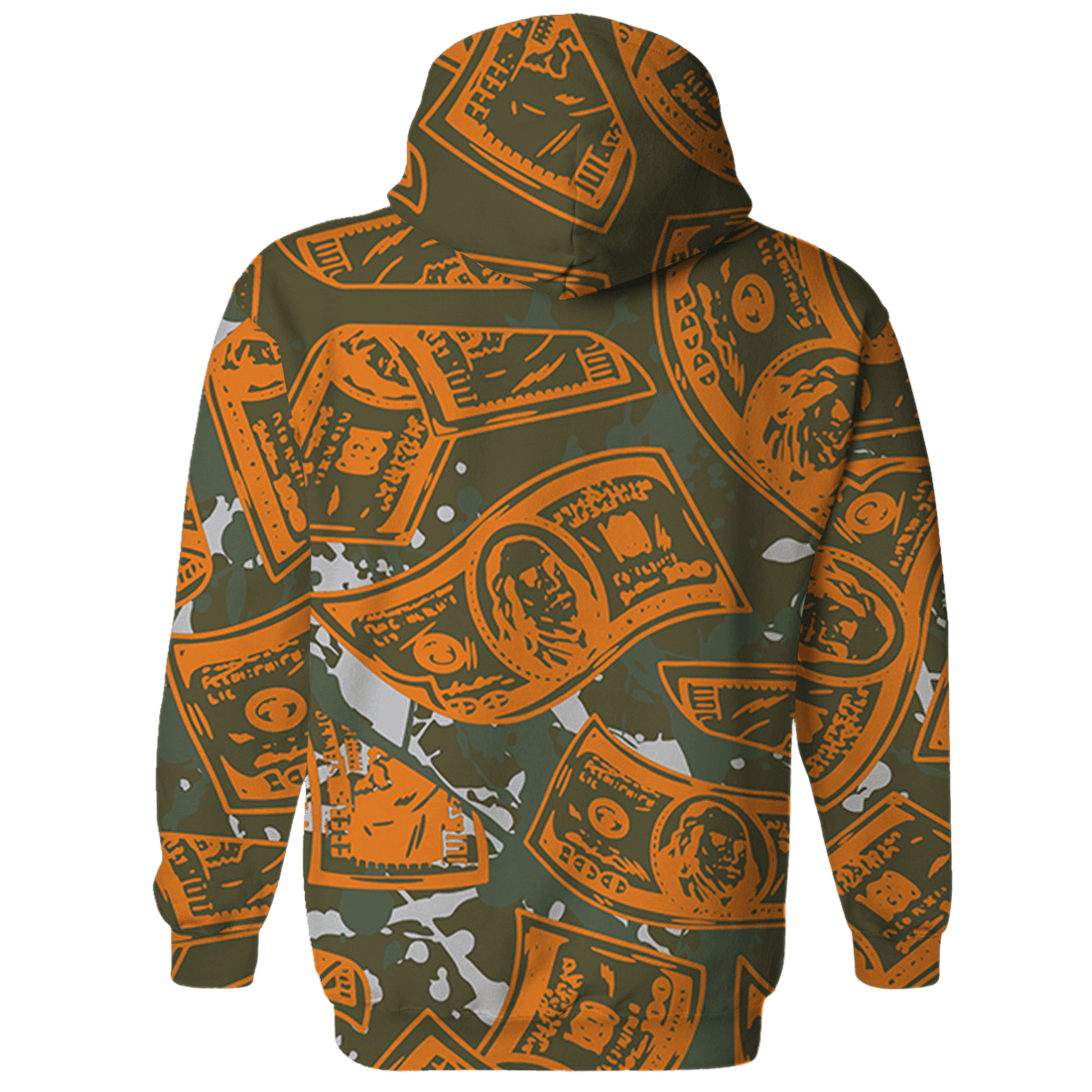 Olive 5s Hoodie Match Money Motive BER 3D All-Over Print - NastyJamz