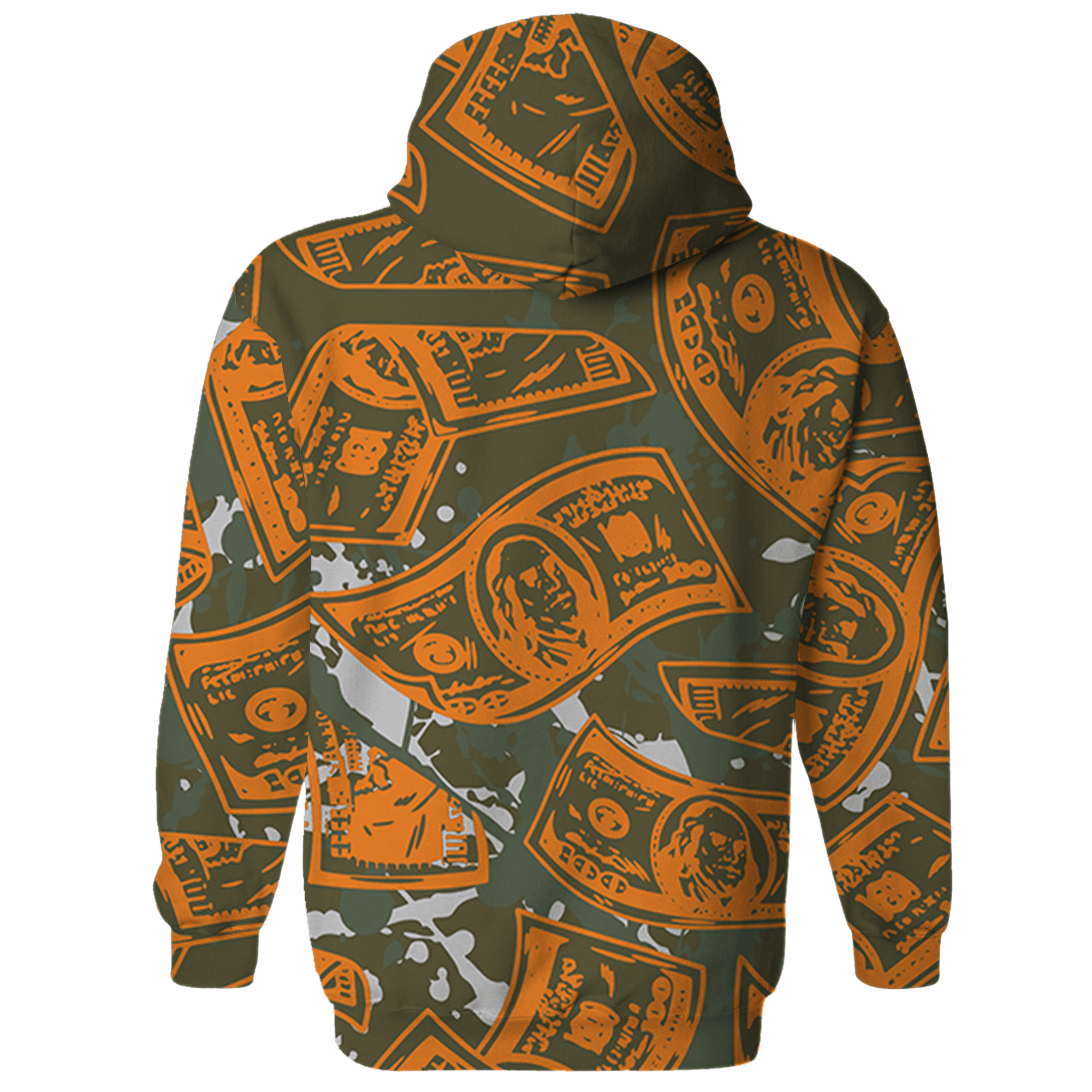 Olive 5s Hoodie Match Money Motive BER 3D All-Over Print - NastyJamz