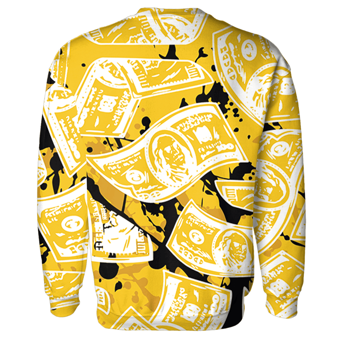 Yellow Ochre 6s Sweatshirt Match Money Motive BER 3D All-Over Print - NastyJamz