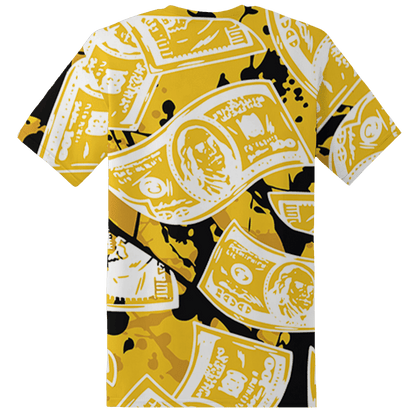 Yellow Ochre 6s T Shirt Match Money Motive BER 3D All-Over Print - NastyJamz
