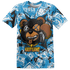 Powder Blue 9s T Shirt Match Money Motive BER 3D All-Over Print - NastyJamz