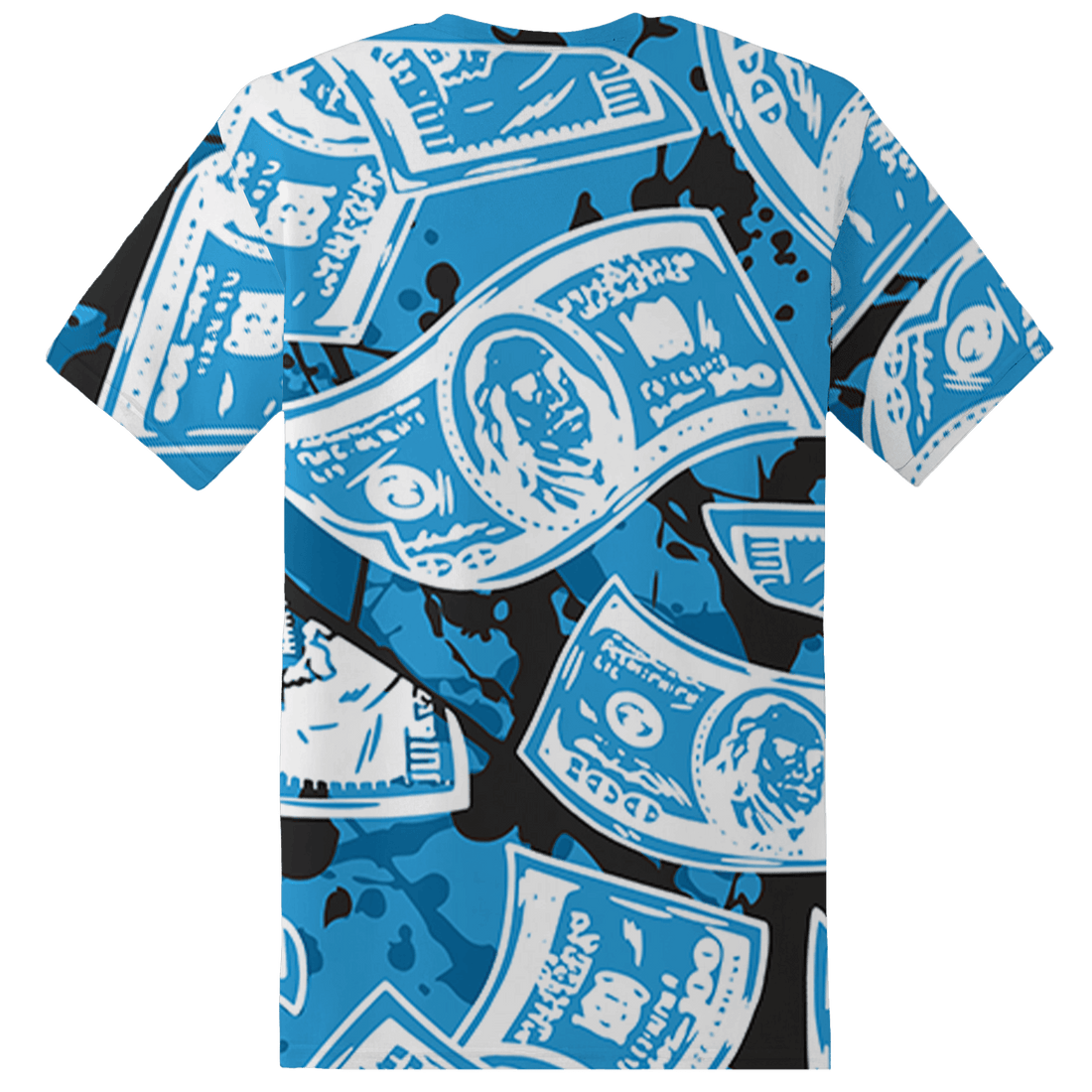 Powder Blue 9s T Shirt Match Money Motive BER 3D All-Over Print - NastyJamz