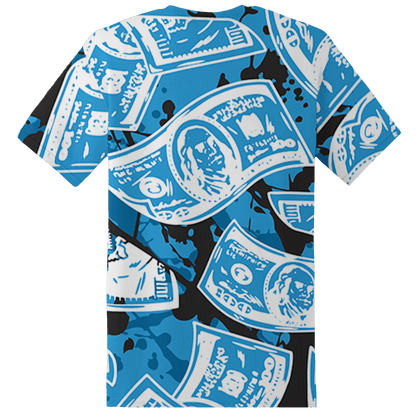 Powder Blue 9s T Shirt Match Money Motive BER 3D All-Over Print - NastyJamz