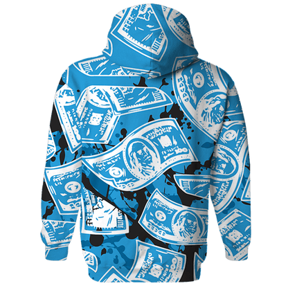 Powder Blue 9s Hoodie Match Money Motive BER 3D All-Over Print - NastyJamz