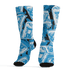 Powder Blue 9s Socks Match Money Motive BER 3D All-Over Print - NastyJamz