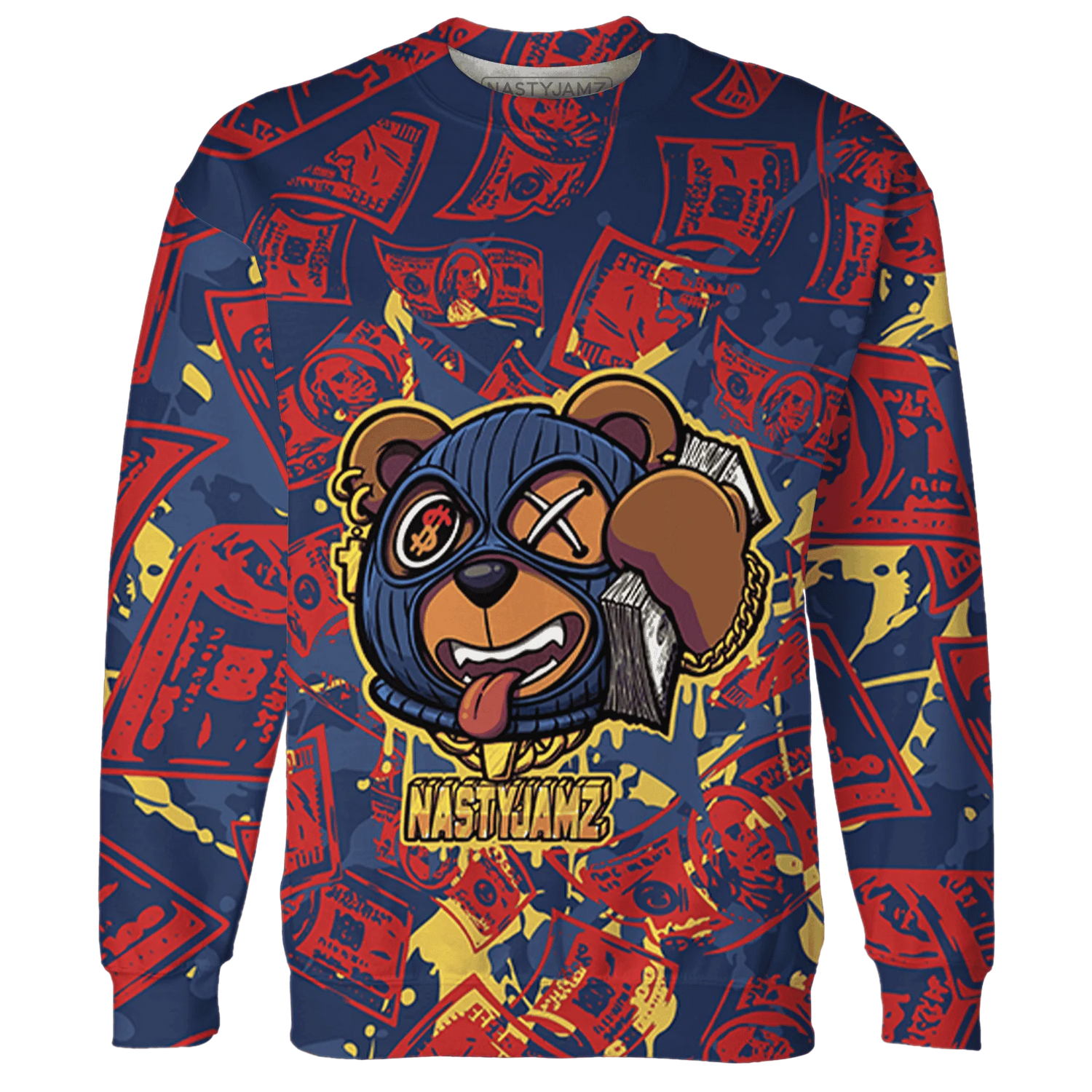 VaporMax-Air-Plus-Midnight-Navy-Gold-Black-Sweatshirt-Match-Money-Motive-BER-3D