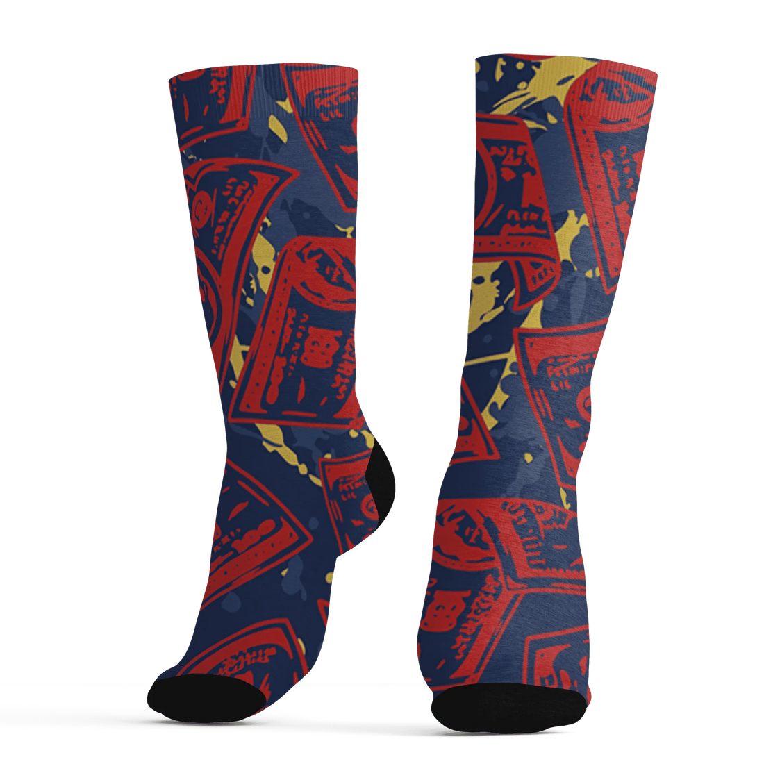 VaporMax-Air-Plus-Midnight-Navy-Gold-Black-Socks-Match-Money-Motive-BER-3D