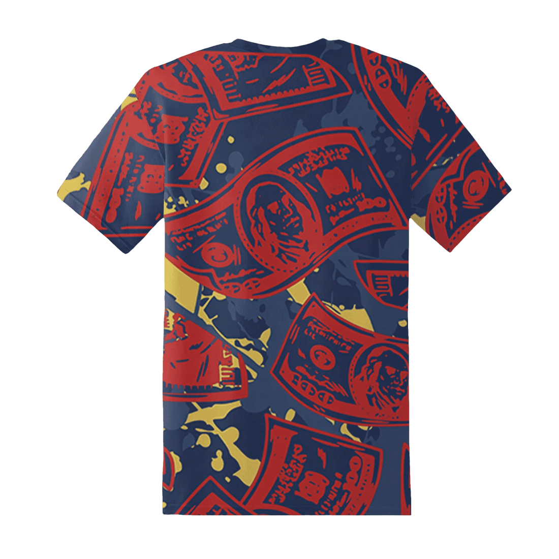 VaporMax-Air-Plus-Midnight-Navy-Gold-Black-T-Shirt-Match-Money-Motive-BER-3D