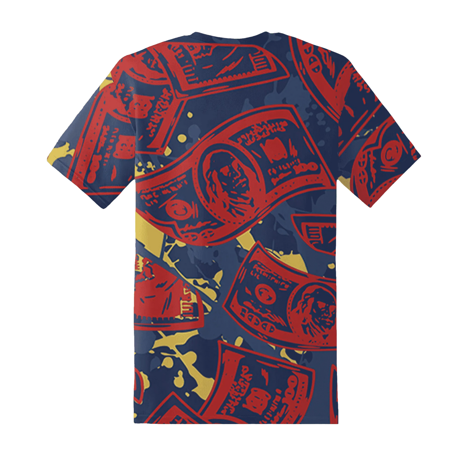 VaporMax-Air-Plus-Midnight-Navy-Gold-Black-T-Shirt-Match-Money-Motive-BER-3D
