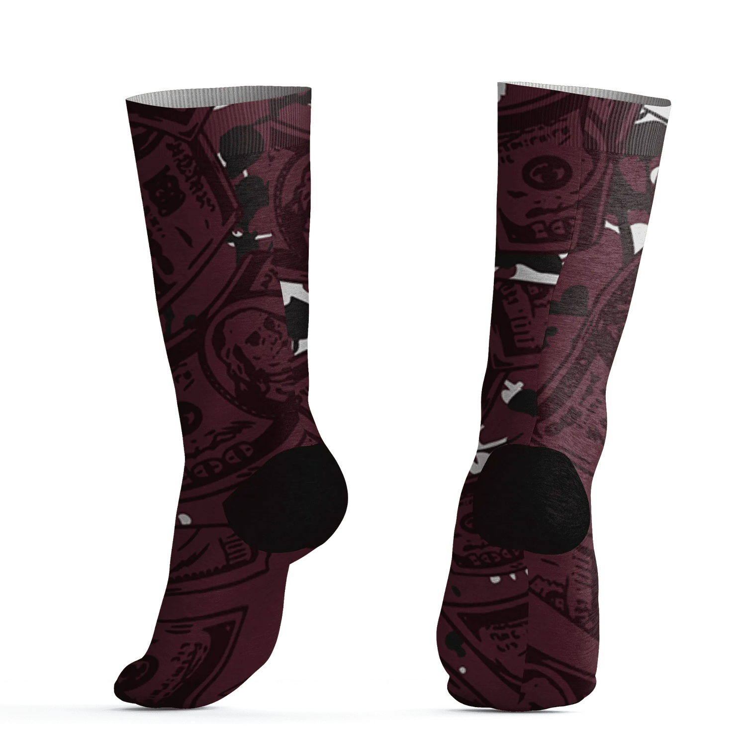 VaporMax-Night-Maron-Burgundy-Socks-Match-Money-Motive-BER-3D