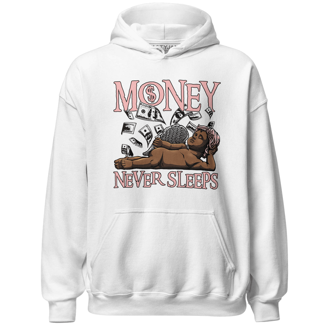 Low Legend Pink 11s Hoodie Match Money Never Sleeps - NastyJamz