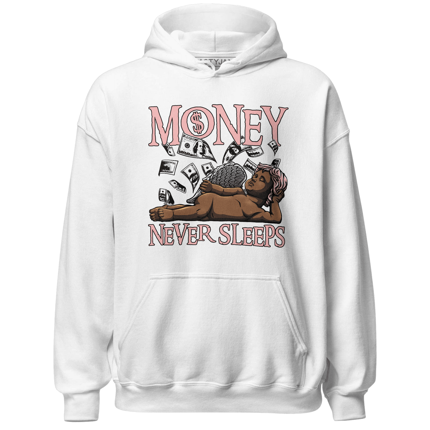Low Legend Pink 11s Hoodie Match Money Never Sleeps - NastyJamz