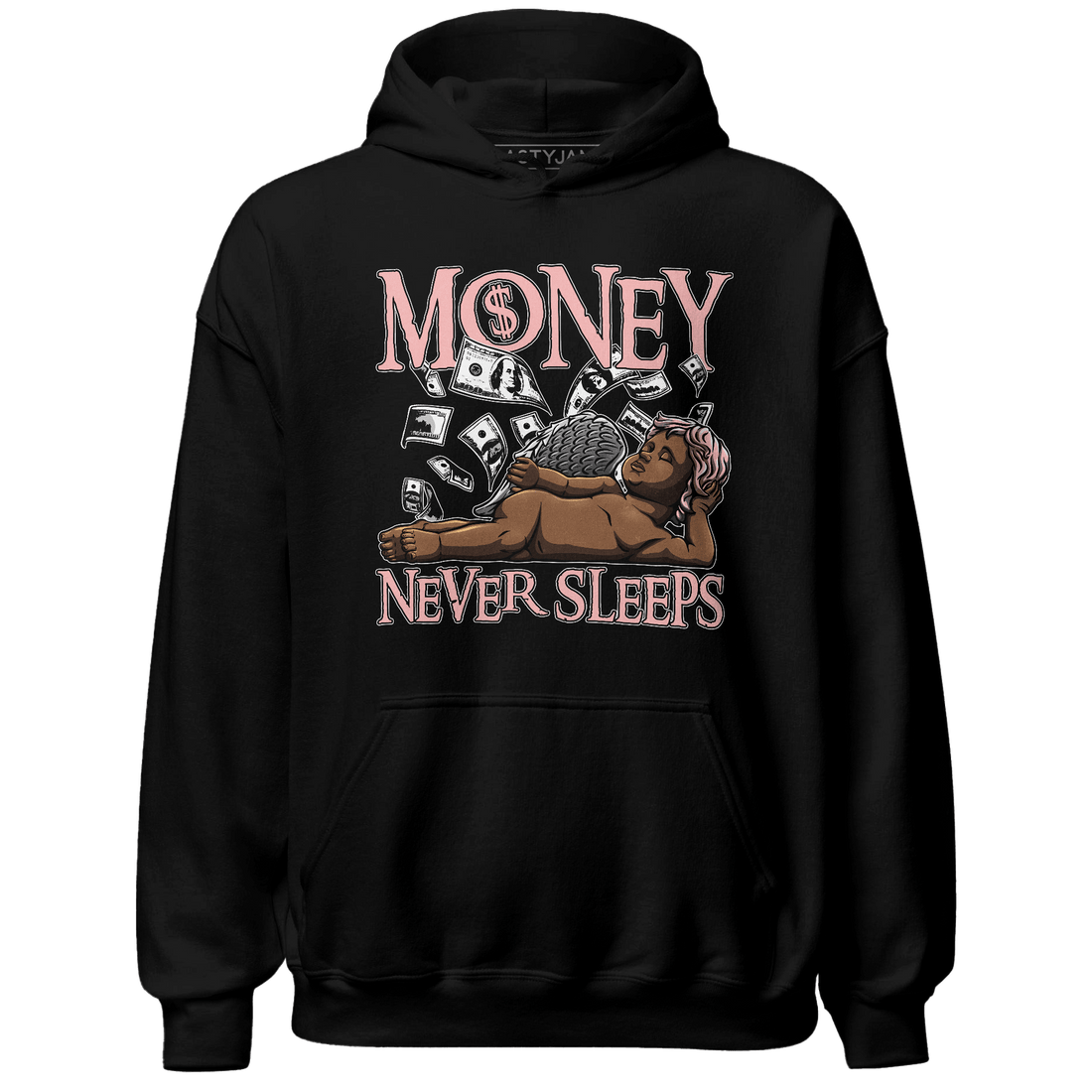 Low Legend Pink 11s Hoodie Match Money Never Sleeps - NastyJamz