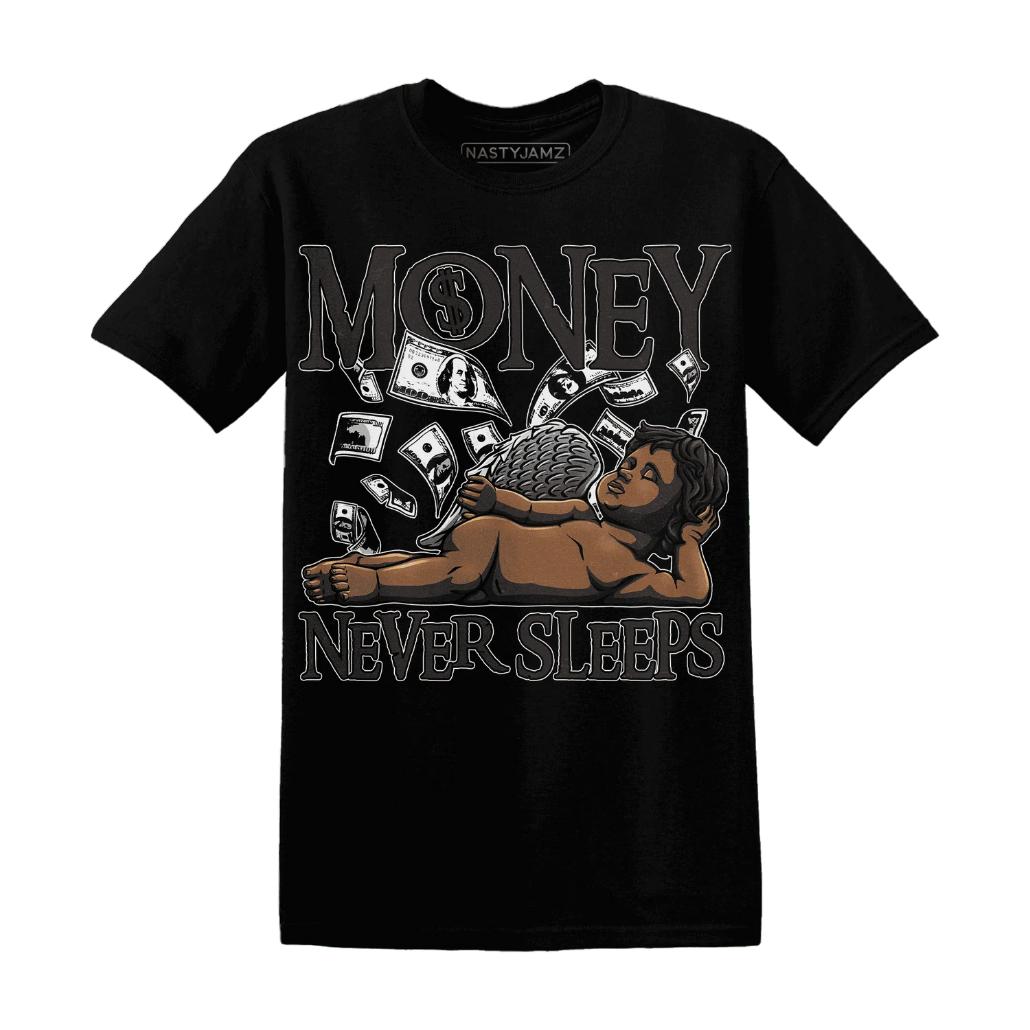 Low-Space-Jamz-11s-T-Shirt-Match-Money-Never-Sleeps