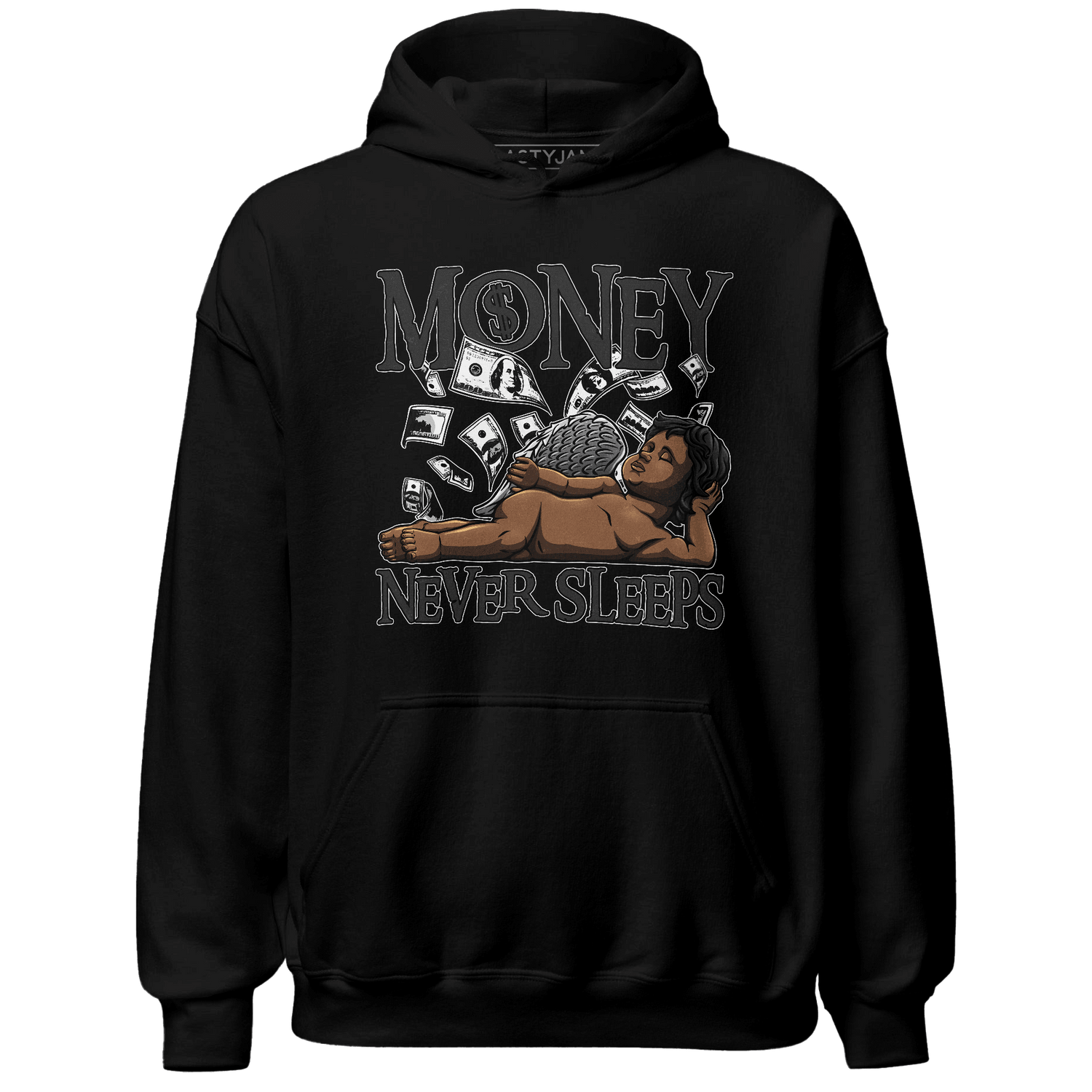 Low Space Jamz 11s Hoodie Match Money Never Sleeps - NastyJamz