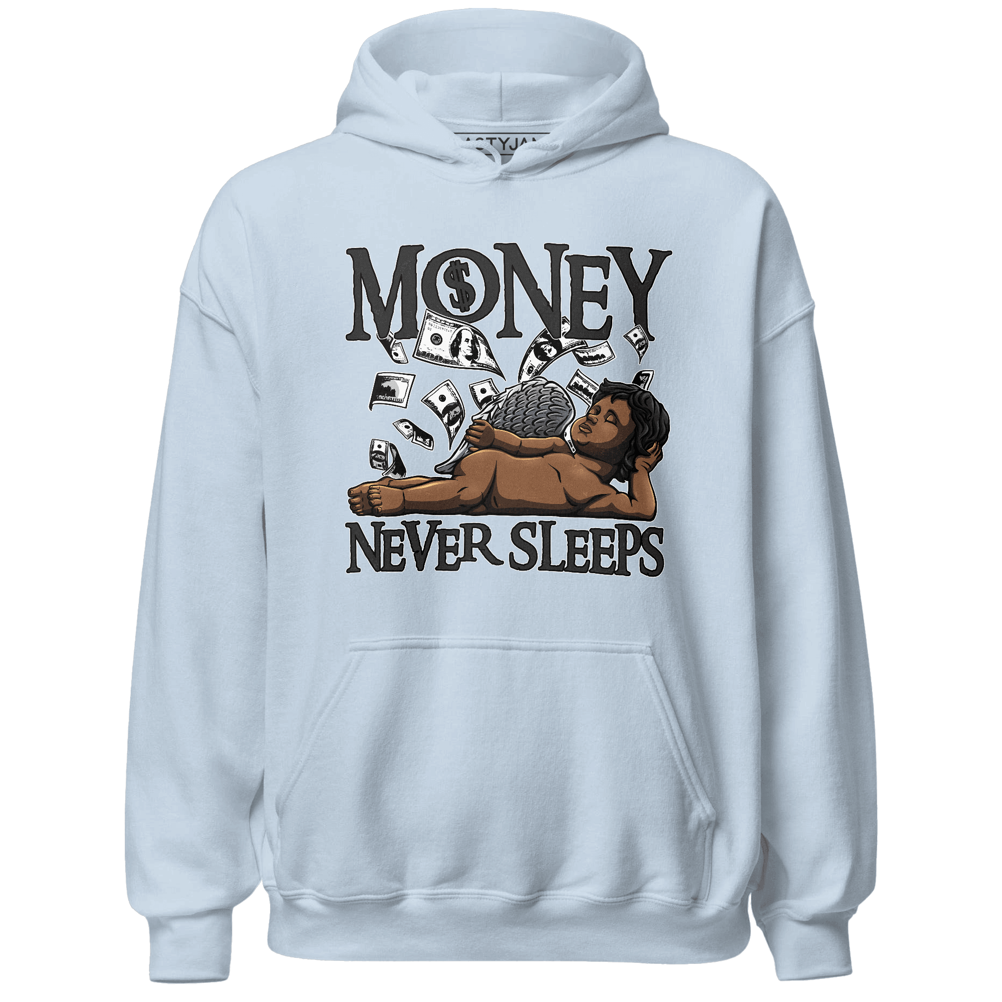 Low Space Jamz 11s Hoodie Match Money Never Sleeps - NastyJamz